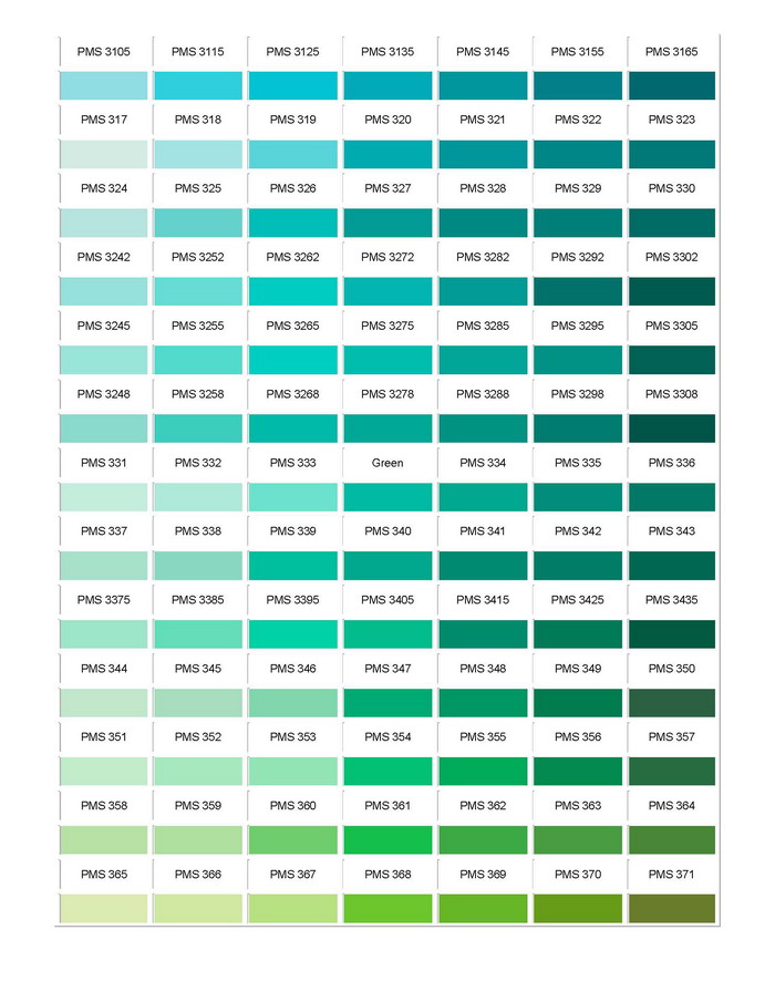 Pantone Colour Chart 05